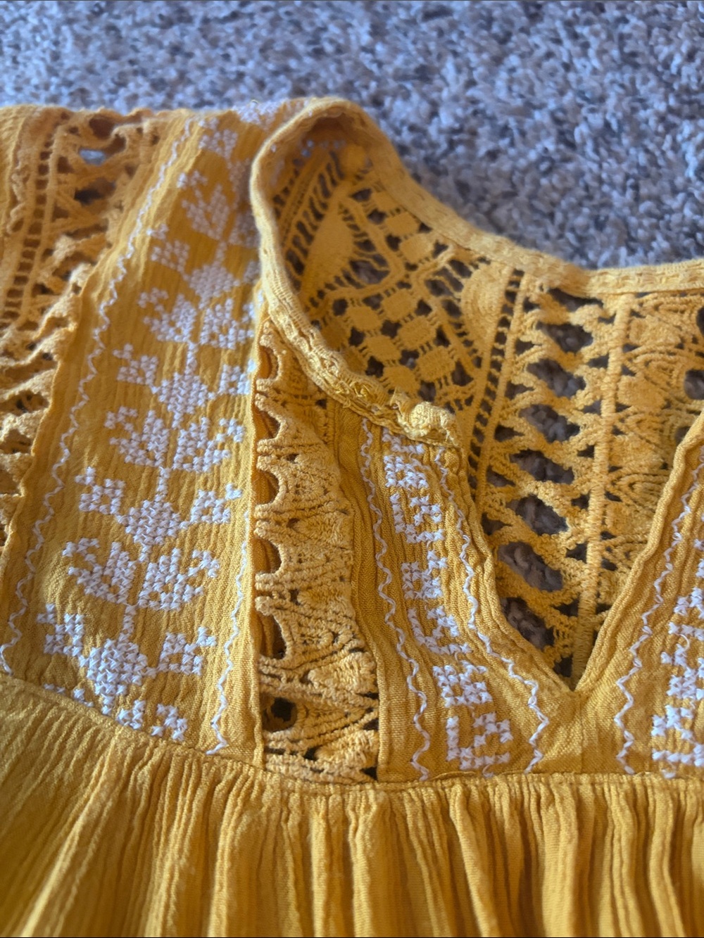 XS Mossimo Supply Co. Mustard Yellow Blouse - Picture 4 of 9
